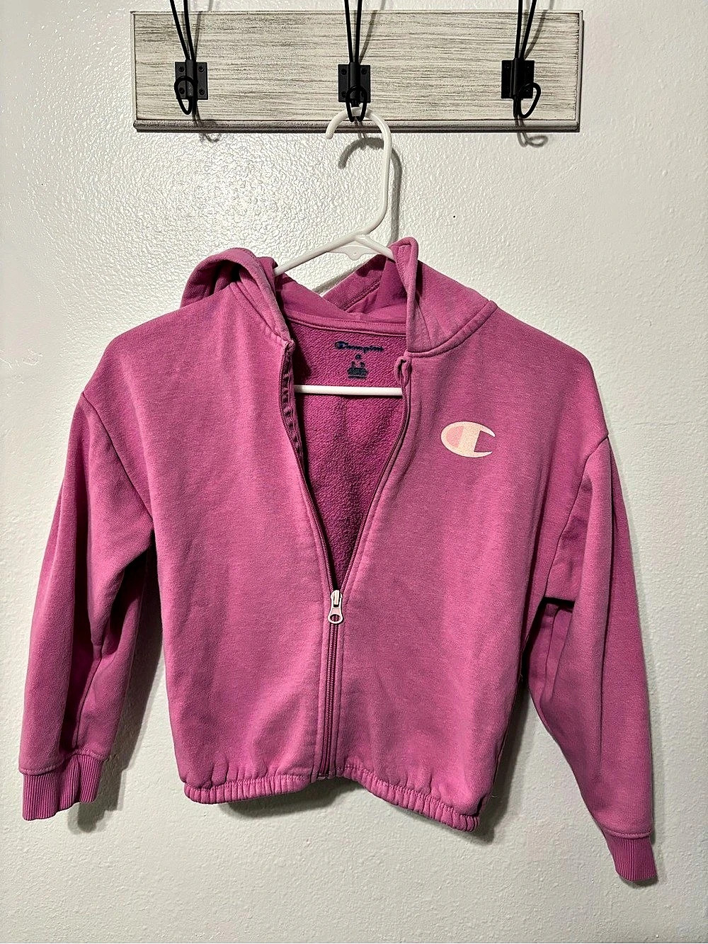 Champion Kids Zip Hoodie Pink Size 6X